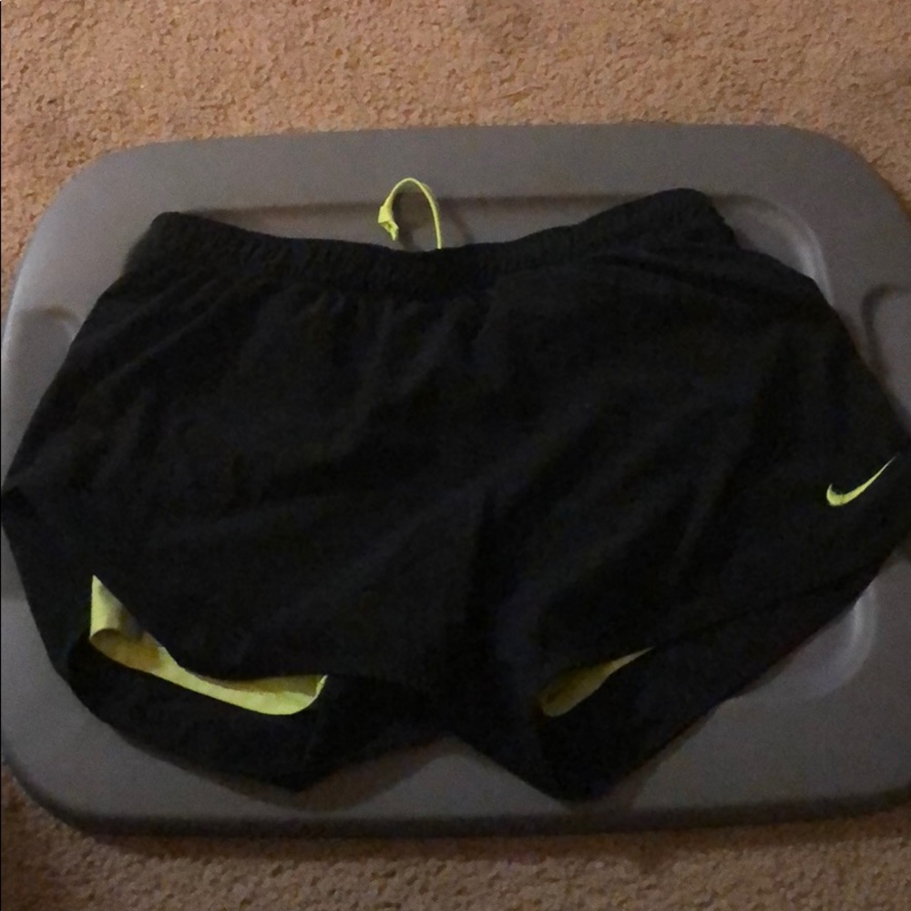 Black Nike shorts with built in spanks